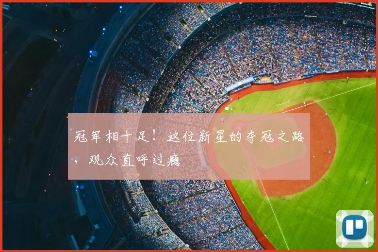 冠军相十足！这位新星的夺冠之路，观众直呼过瘾